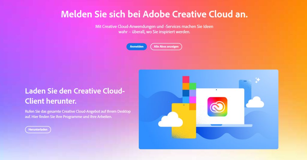 Die Adobe Creative Cloud ist genau das Richtige für Kreative, die Ihre Daten online sichern möchten.
