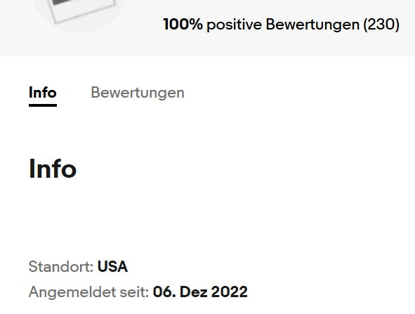 eBay Scam Profil