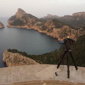 Entstehung einer Langzeitbelichtung am Cap Formentor, Mallorca